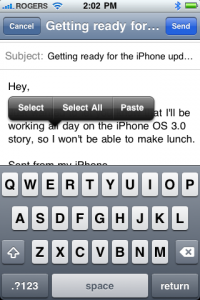 iPhone OS 3.0 Select