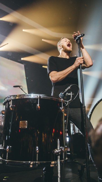 Imagine Dragons' Dan Reynolds performing at iTunes Festival SXSW. Photo credit: iTunes Festival at SXSW