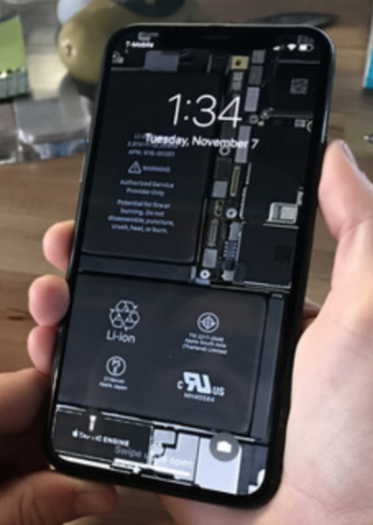 iPhone X with these clever iFixit
